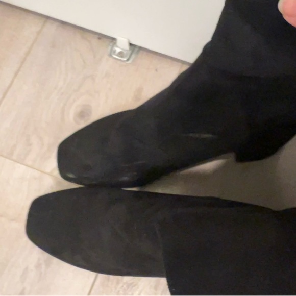Black Suede Boots 8 Aldo - Picture 2 of 3